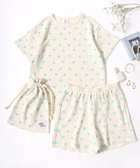 【ラザル/LAZAR】のJEMORGAN ジェーイーモーガン セットアップ レディース 花総柄 ワッフル 半袖 Tシャツ ショートパンツ ポーチ 3点セット ルームウェア パジャマ ブルー系|ID: prp329100004893446 ipo3291000000036578916