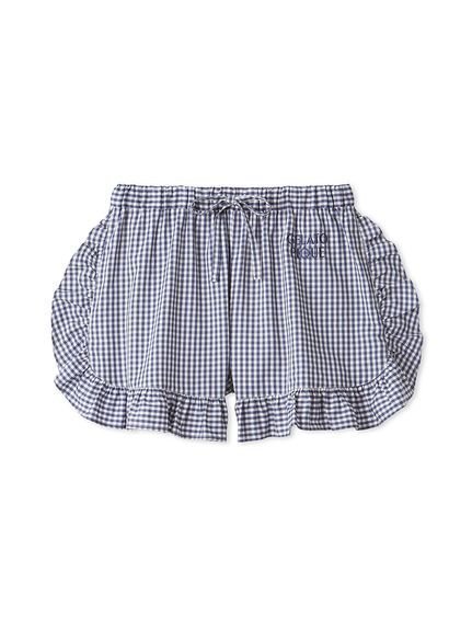 【ジェラート ピケ/gelato pique】の3柄フリルショートパンツ インテリア・キッズ・メンズ・レディースファッション・服の通販 founy(ファニー) 　ファッション　Fashion　レディースファッション　Fashion for Women　パンツ　Pants & Trousers　ショートパンツ・ハーフパンツ　High-Waisted & Relaxed Shorts　ギンガム　Gingham, Gingham Fabric　ショート　Short, Short Length　スマート　Smart, Elegant　チェック　Check, Plaid, Tartan　ドット　Polka Dot, Dot Pattern　フリル　Frill, Ruffle　モチーフ　Motif, Design Theme　ワンポイント　One Point, Statement Accent　春　Spring　無地　Plain, Solid Color　NVY[089]|ID: prp329100004893451 ipo3291000000036578957