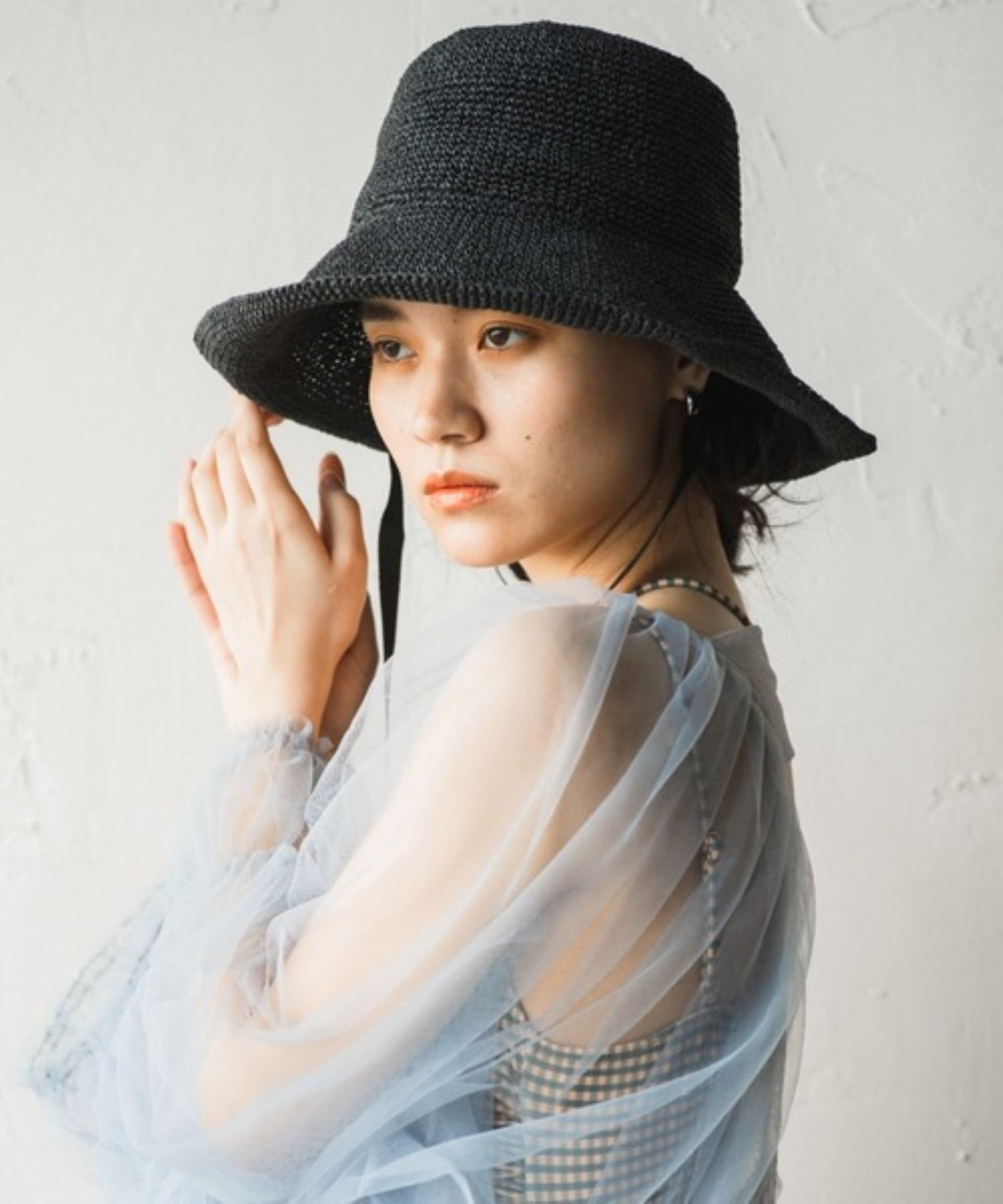 【オリエントミリナリー/ORIENT MILLINERY】のSARAH/こま編みハット インテリア・キッズ・メンズ・レディースファッション・服の通販 founy(ファニー) ファッション Fashion レディースファッション Fashion for Women 春 Spring シンプル Simple, Minimal トレンド Trend, Trending Now 手編み Hand-Knitted, Handmade Knit 帽子 Hat, Headwear ワイヤー Wire, Wired Bra S/S・春夏 SS, Spring/Summer, Warm Season 夏 Summer ブラック|ID: prp329100004893566 ipo3291000000036579829