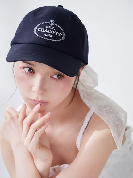 【スナイデル/SNIDEL】の【Chacott】コラボリボンキャップ インテリア・キッズ・メンズ・レディースファッション・服の通販 founy(ファニー) 　ファッション　Fashion　レディースファッション　Fashion for Women　イエロー　Yellow　スマート　Smart, Elegant　センター　Center, Center Line　トレンド　Trend, Trending Now　リボン　Ribbon, Bow　レース　Lace, Lace Fabric　NVY[089]|ID: prp329100004893593 ipo3291000000036580017