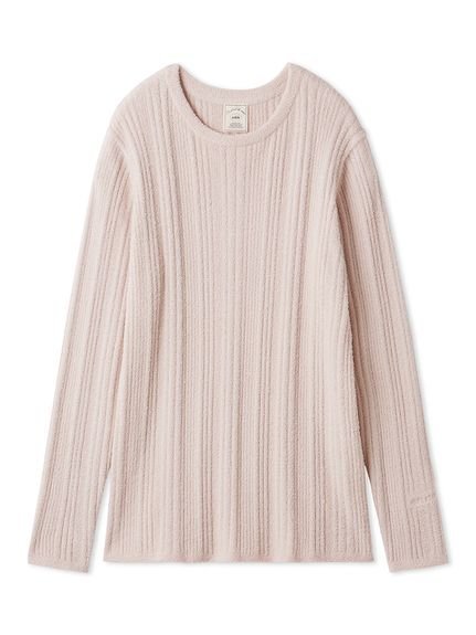 【ジェラート ピケ/gelato pique】の調温スムーズィーランダムリブプルオーバー インテリア・キッズ・メンズ・レディースファッション・服の通販 founy(ファニー) 　ファッション　Fashion　レディースファッション　Fashion for Women　トップス・カットソー　Cut & Sew Tops　カジュアルプルオーバー・ニットトップス　Pullovers & Knit Tops / Casual Pullovers　スマート　Smart, Elegant　セットアップ　Set-Up, Coordinated Outfit　なめらか　Smooth, Silky Texture　ロング　Long, Long-Length　ワンポイント　One Point, Statement Accent　おすすめ　Recommended / Our Picks　PNK[066]|ID: prp329100004893678 ipo3291000000036580575