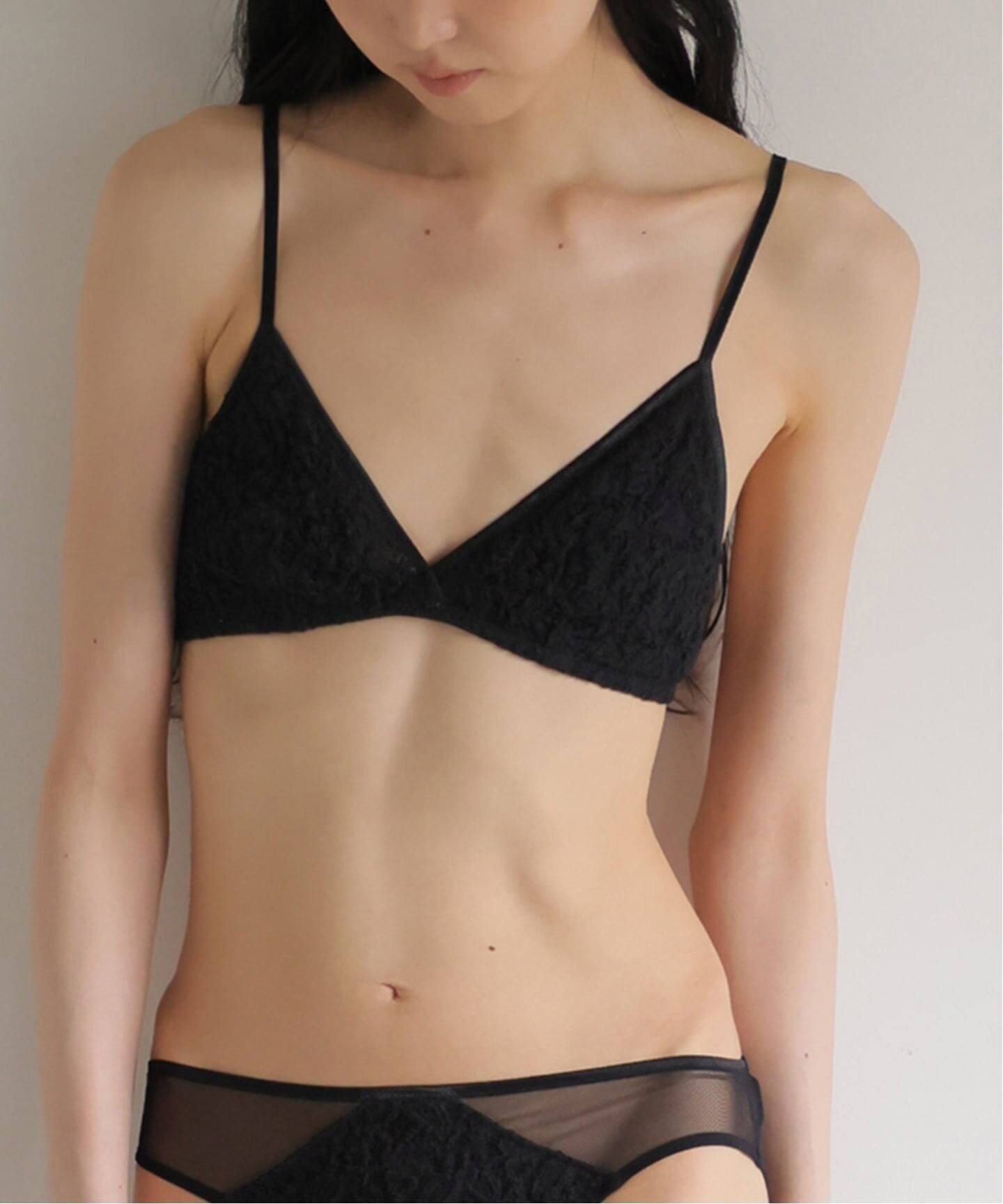 【エミリーウィーク/EMILY WEEK】のコットン混レースブラ インテリア・キッズ・メンズ・レディースファッション・服の通販 founy(ファニー) 　ファッション　Fashion　レディースファッション　Fashion for Women　2026年　2026　かぎ針　Crochet　シンプル　Simple, Minimal　チュール　Tulip, Tulip Motif　トライアングル　Triangle, Triangular Shape　ラグジュアリー　Luxury, Elegant　レース　Lace, Lace Fabric　ブラック|ID: prp329100004893685 ipo3291000000036580621