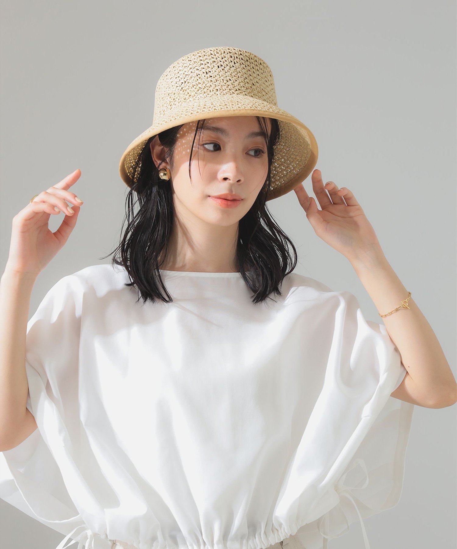 【デミルクス ビームス/Demi-Luxe BEAMS】のGRILLO / ペーパー ブリム ハット UV対策 アウトドア 旅行 フェス 帽子 インテリア・キッズ・メンズ・レディースファッション・服の通販 founy(ファニー) ファッション Fashion レディースファッション Fashion for Women キャップ&ハット Hats & Caps アウトドア Outdoor Clothing クラウン Crown, Royal Motif コンパクト Compact, Small Size デニム Denim, Jeans Material ベーシック Basic, Essential ペーパー Paper, Kraft Paper リゾート Resort, Vacation Style リネン Linen, Linen Fabric エレガント 上品 Elegant 帽子 Hat, Headwear 旅行 Travel NATURAL|ID: prp329100004893752 ipo3291000000036581105