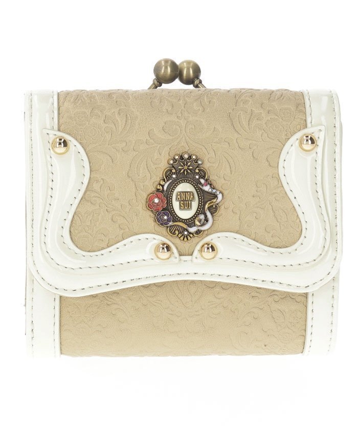 【クイーポ/KUIPO】のセルパン 二つ折り口金財布 レッド インテリア・キッズ・メンズ・レディースファッション・服の通販 founy(ファニー) 　ファッション　Fashion　レディースファッション　Fashion for Women　ミニ財布・二つ折り財布　Wallets & Card Cases　アンティーク　Antique-Inspired　エナメル　Patent Leather　ジュエリー　Jewelry, Accessories　ブローチ　Brooch, Pin Brooch　モチーフ　Motif, Design Theme　人気　Popular, Best Seller　財布　Wallet, Purse　ゴールド|ID: prp329100004893909 ipo3291000000036582169