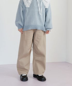【グローバルワーク/GLOBAL WORK / KIDS】のバレルイージーパンツ/キッズ/629875 人気、トレンドファッション・服の通販 founy(ファニー) ファッション Fashion キッズファッション Fashion for Kids ボトムス Bottoms ツイル Twist, Twisted Detail デニム Denim, Jeans Material トレンド Trend, Trending Now |ID:prp329100004896151