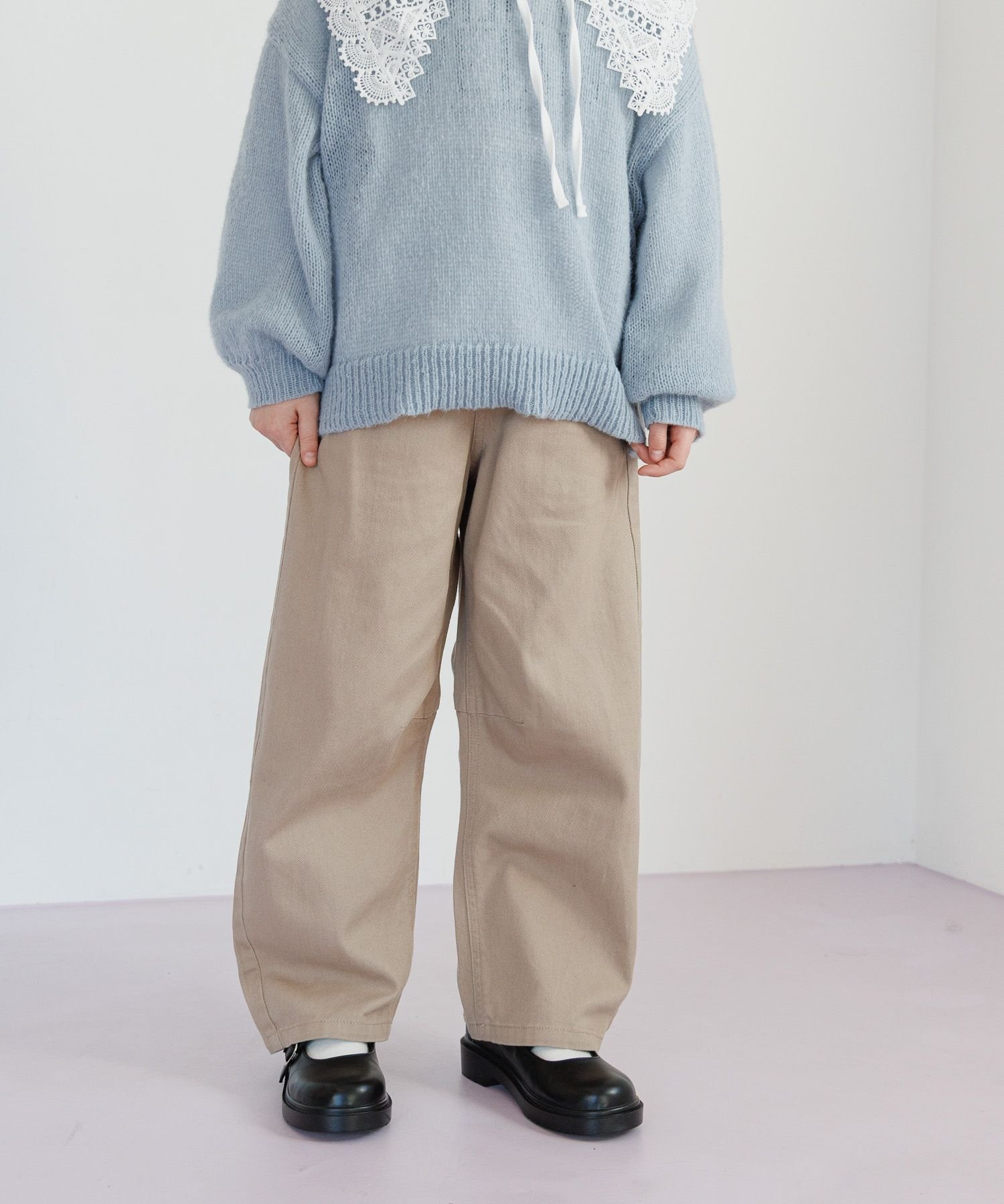 【グローバルワーク/GLOBAL WORK / KIDS】のバレルイージーパンツ/キッズ/629875 人気、トレンドファッション・服の通販 founy(ファニー) 　ファッション　Fashion　キッズファッション　Fashion for Kids　ボトムス　Bottoms　ツイル　Twist, Twisted Detail　デニム　Denim, Jeans Material　トレンド　Trend, Trending Now　 other-1|ID: prp329100004896151 ipo3291000000036607275
