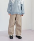 【グローバルワーク/GLOBAL WORK / KIDS】のバレルイージーパンツ/キッズ/629875 人気、トレンドファッション・服の通販 founy(ファニー) ファッション Fashion キッズファッション Fashion for Kids ボトムス Bottoms ツイル Twist, Twisted Detail デニム Denim, Jeans Material トレンド Trend, Trending Now thumbnail ツイルベージュ52|ID: prp329100004896151 ipo3291000000036607279