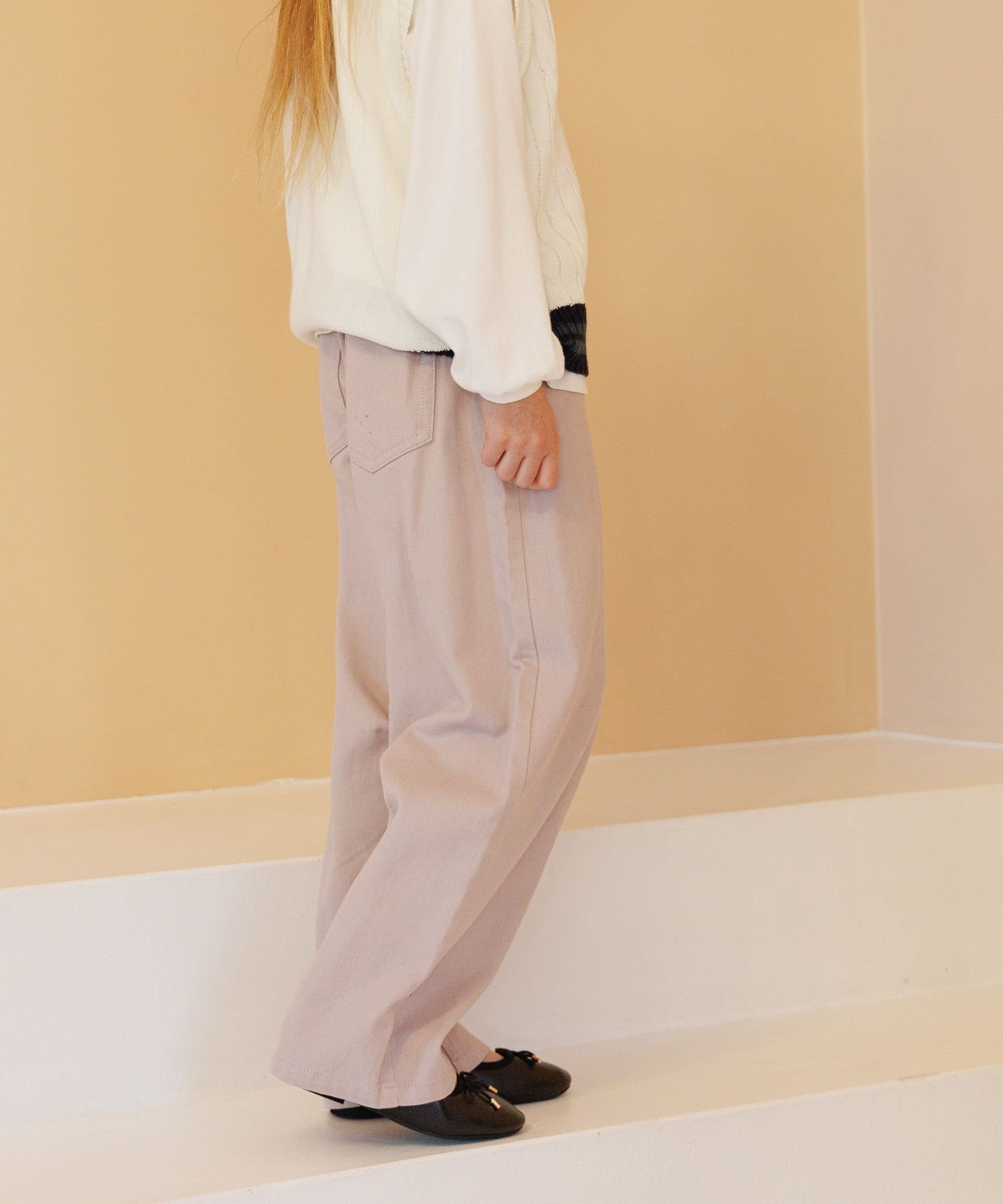 【グローバルワーク/GLOBAL WORK / KIDS】のバレルイージーパンツ/キッズ/629875 インテリア・キッズ・メンズ・レディースファッション・服の通販 founy(ファニー) 　ファッション　Fashion　キッズファッション　Fashion for Kids　ボトムス　Bottoms　ツイル　Twist, Twisted Detail　デニム　Denim, Jeans Material　トレンド　Trend, Trending Now　ツイルピンク24|ID: prp329100004896151 ipo3291000000036607288