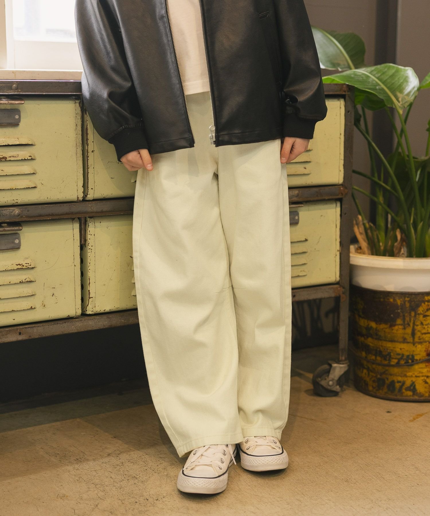 【グローバルワーク/GLOBAL WORK / KIDS】のバレルイージーパンツ/キッズ/629875 インテリア・キッズ・メンズ・レディースファッション・服の通販 founy(ファニー) 　ファッション　Fashion　キッズファッション　Fashion for Kids　ボトムス　Bottoms　ツイル　Twist, Twisted Detail　デニム　Denim, Jeans Material　トレンド　Trend, Trending Now　ツイルイエロー64|ID: prp329100004896151 ipo3291000000036607291