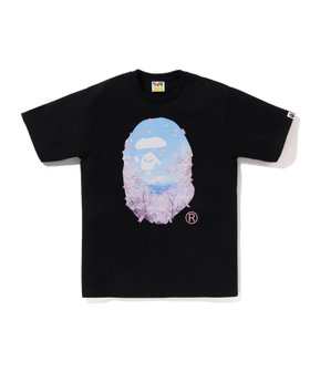 【アベイシングエイプ/A BATHING APE / MEN】のSAKURA PHOTO APE HEAD TEE 人気、トレンドファッション・服の通販 founy(ファニー) ファッション Fashion メンズファッション Fashion for Men インナー Innerwear ショート Short, Short Length スリーブ Sleeve, Long Sleeve / Short Sleeve プリント Print, Printed Pattern 夏 Summer 春 Spring S/S・春夏 SS, Spring/Summer, Warm Season |ID:prp329100004896173