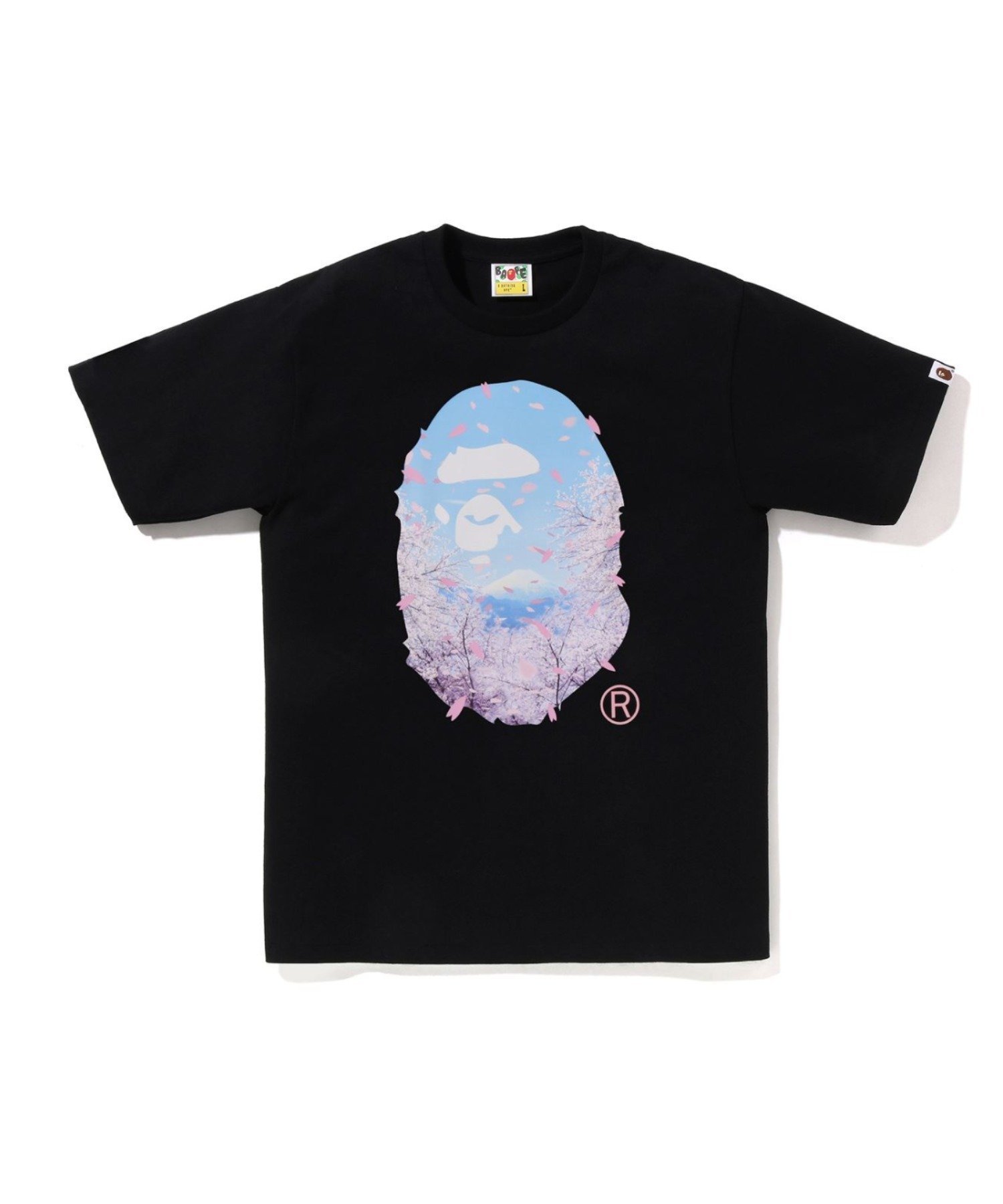 【アベイシングエイプ/A BATHING APE / MEN】のSAKURA PHOTO APE HEAD TEE 人気、トレンドファッション・服の通販 founy(ファニー) ファッション Fashion メンズファッション Fashion for Men インナー Innerwear ショート Short, Short Length スリーブ Sleeve, Long Sleeve / Short Sleeve プリント Print, Printed Pattern 夏 Summer 春 Spring S/S・春夏 SS, Spring/Summer, Warm Season other-1|ID: prp329100004896173 ipo3291000000036607452
