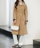 【アミュレット/Amulet】の【Amulet】ステンカラーロングコート 人気、トレンドファッション・服の通販 founy(ファニー) ファッション Fashion レディースファッション Fashion for Women アウター Coat / Outerwear Collection コート・ロングコート・ピーコート Long Coats, Peacoats & More シンプル Simple, Minimal チェック Check, Plaid, Tartan ベーシック Basic, Essential thumbnail ベージュ|ID: prp329100004896271 ipo3291000000036608107