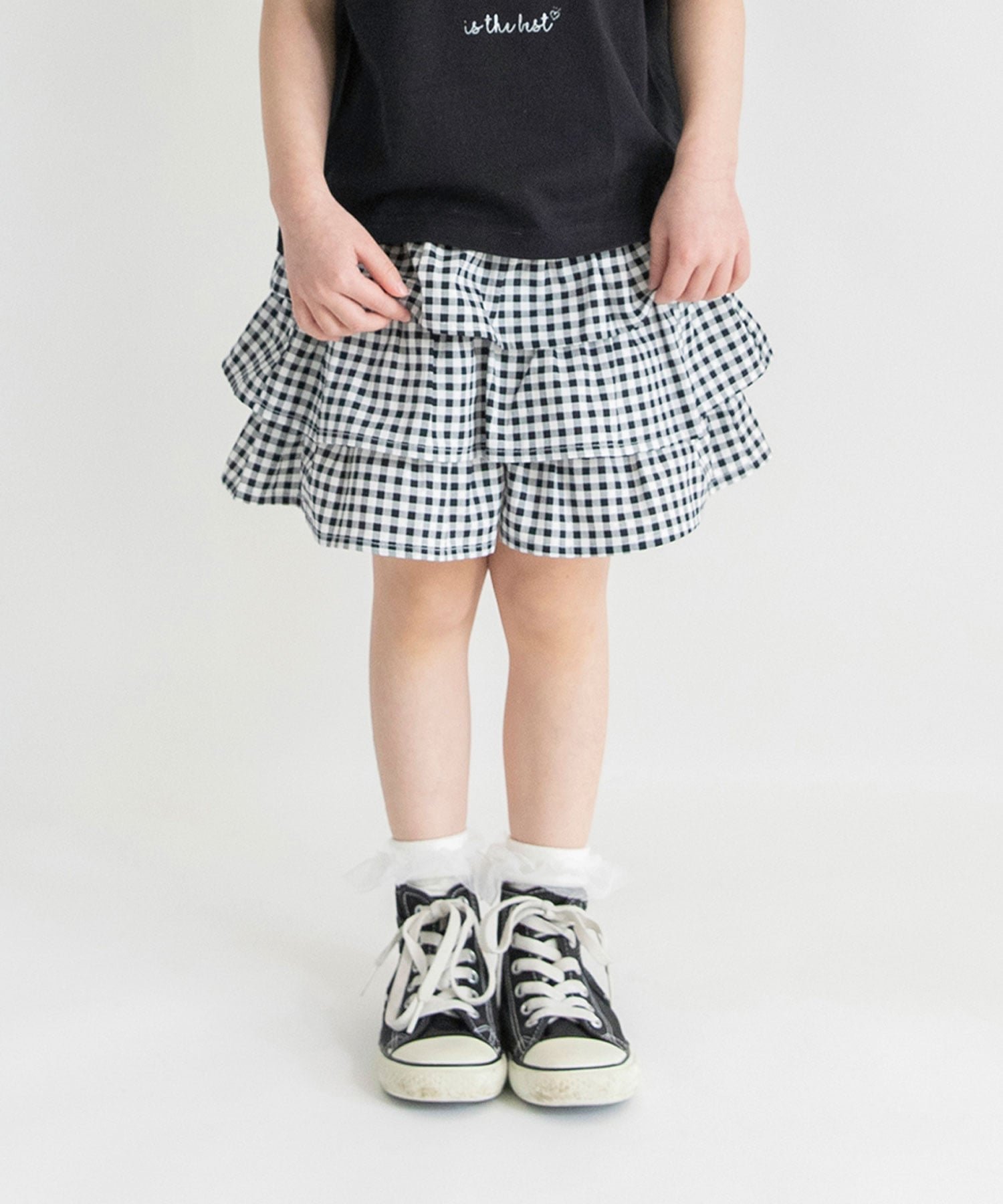 【ブランシェス/branshes / KIDS】のフリルスカート風ショートパンツ インテリア・キッズ・メンズ・レディースファッション・服の通販 founy(ファニー) ファッション Fashion キッズファッション Fashion for Kids ボトムス Bottoms ガーリー Girly, Feminine Style ギンガム Gingham, Gingham Fabric ショート Short, Short Length チェック Check, Plaid, Tartan デニム Denim, Jeans Material フリル Frill, Ruffle ポケット Pocket, Pocket Detail 無地 Plain, Solid Color ミックス|ID: prp329100004896321 ipo3291000000036608634