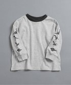 【エフオー オンラインストア/F.O.Online Store / KIDS】のWEB限定 袖イロイロプリントTシャツ 人気、トレンドファッション・服の通販 founy(ファニー) ファッション Fashion キッズファッション Fashion for Kids 2026年 2026 デニム Denim, Jeans Material プチプライス・低価格 Affordable / Budget Price プリント Print, Printed Pattern モチーフ Motif, Design Theme ロング Long, Long-Length 人気 Popular, Best Seller 春 Spring 長袖 Long Sleeve, Full Sleeve thumbnail グレー|ID: prp329100004898504 ipo3291000000036646941