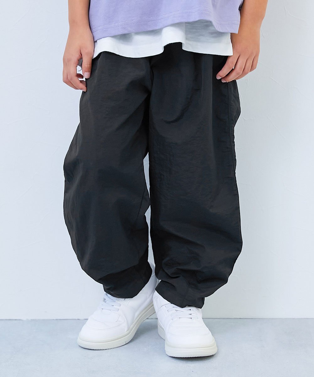 【デビロック/devirock / KIDS】の【水はじく】撥水ナイロン トラックパンツ(セットアップ可能) 子供服 キッズ 26SS インテリア・キッズ・メンズ・レディースファッション・服の通販 founy(ファニー) 　ファッション　Fashion　キッズファッション　Fashion for Kids　ボトムス　Bottoms　ジャケット　Jacket, Outerwear　セットアップ　Set-Up, Coordinated Outfit　トレンド　Trend, Trending Now　バルーン　Balloon, Balloon Silhouette　おすすめ　Recommended / Our Picks　2026年　2026　031-ムジ-ブラック|ID: prp329100004898515 ipo3291000000036647145