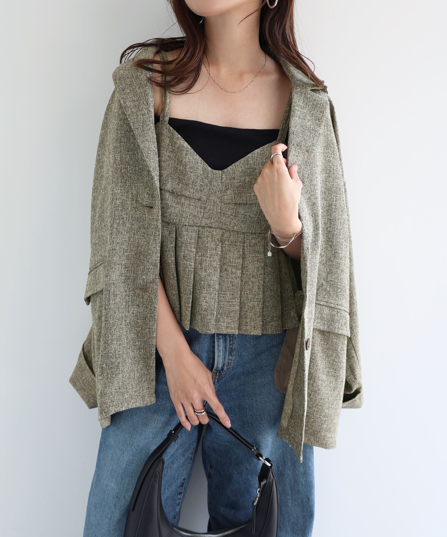 【アンドミー/andme】のサマー ツイード テーラード ジャケット インテリア・キッズ・メンズ・レディースファッション・服の通販 founy(ファニー) 　ファッション　Fashion　レディースファッション　Fashion for Women　アウター　Coat / Outerwear Collection　レディースジャケット・軽アウター　Jackets　テーラードジャケット / 通勤・きれいめスタイル　Tailored Jackets & Blazers　カーディガン　Cardigan, Knitwear　サマー　Summer, Summer Style　ショルダー　Shoulder, Shoulder Strap　ジャケット　Jacket, Outerwear　ツイード　Twill, Twill Weave　テーラード　Tailored, Tailored Fit　ドロップ　Drop Shoulder, Dropped Style　フォーマル　Formal, Dressy　ポケット　Pocket, Pocket Detail　ミックス　Mix, Mixed Style　リラックス　Relax, Relaxed Fit　ロング　Long, Long-Length　おすすめ　Recommended / Our Picks　エレガント 上品　Elegant　ブラウン|ID: prp329100004898521 ipo3291000000036647201