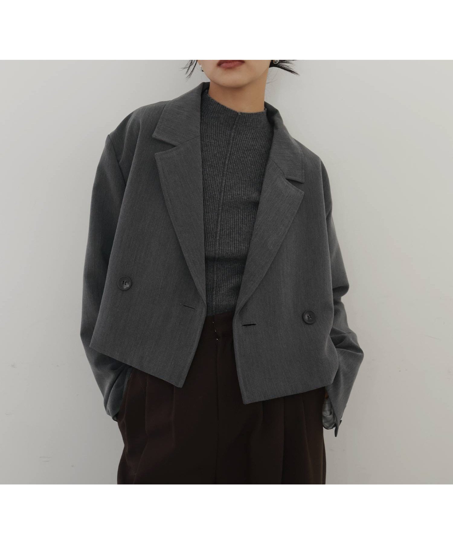 【ヘラム/hellam】のテーラードショートジャケット 人気、トレンドファッション・服の通販 founy(ファニー) 　ファッション　Fashion　レディースファッション　Fashion for Women　アウター　Coat / Outerwear Collection　レディースジャケット・軽アウター　Jackets　ショート　Short, Short Length　ジャケット　Jacket, Outerwear　定番　Standard, Basic Item　 other-1|ID: prp329100004898532 ipo3291000000036647322