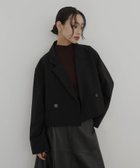 【ヘラム/hellam】のテーラードショートジャケット 人気、トレンドファッション・服の通販 founy(ファニー) ファッション Fashion レディースファッション Fashion for Women アウター Coat / Outerwear Collection レディースジャケット・軽アウター Jackets ショート Short, Short Length ジャケット Jacket, Outerwear 定番 Standard, Basic Item thumbnail ブラック|ID: prp329100004898532 ipo3291000000036647326