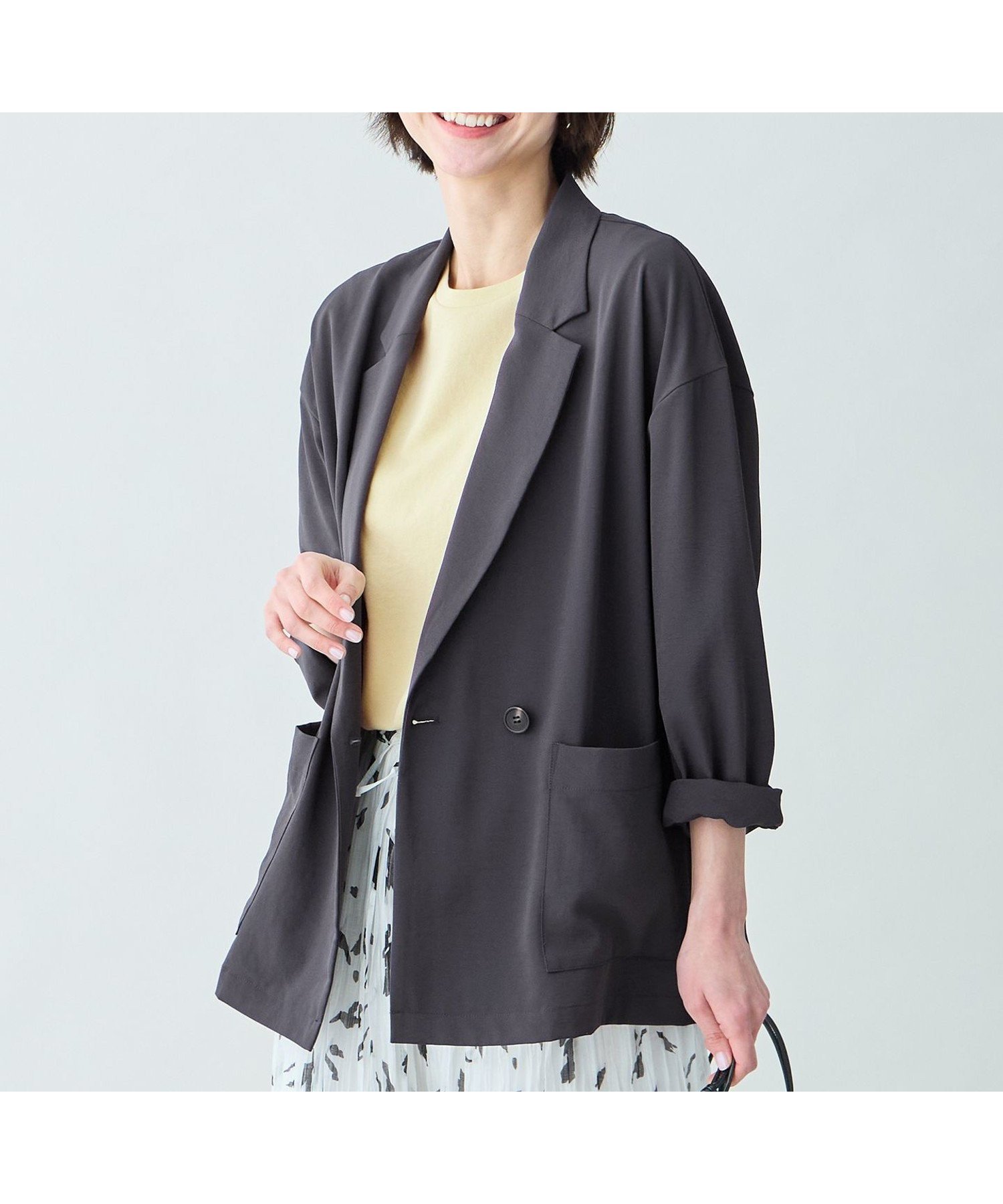 【エニー/ANY】の涼やかDRYジャケット インテリア・キッズ・メンズ・レディースファッション・服の通販 founy(ファニー) 　ファッション　Fashion　レディースファッション　Fashion for Women　アウター　Coat / Outerwear Collection　レディースジャケット・軽アウター　Jackets　春　Spring　洗える　Machine Washable　吸水　Absorbent, Quick-Dry　ジャケット　Jacket, Outerwear　スリーブ　Sleeve, Long Sleeve / Short Sleeve　セットアップ　Set-Up, Coordinated Outfit　ドロップ　Drop Shoulder, Dropped Style　パッチ　Patch, Appliqué　ポケット　Pocket, Pocket Detail　リラックス　Relax, Relaxed Fit　S/S・春夏　SS, Spring/Summer, Warm Season　再入荷　Restock / Back in Stock　おすすめ　Recommended / Our Picks　夏　Summer　スレート[004]|ID: prp329100004898534 ipo3291000000036647351