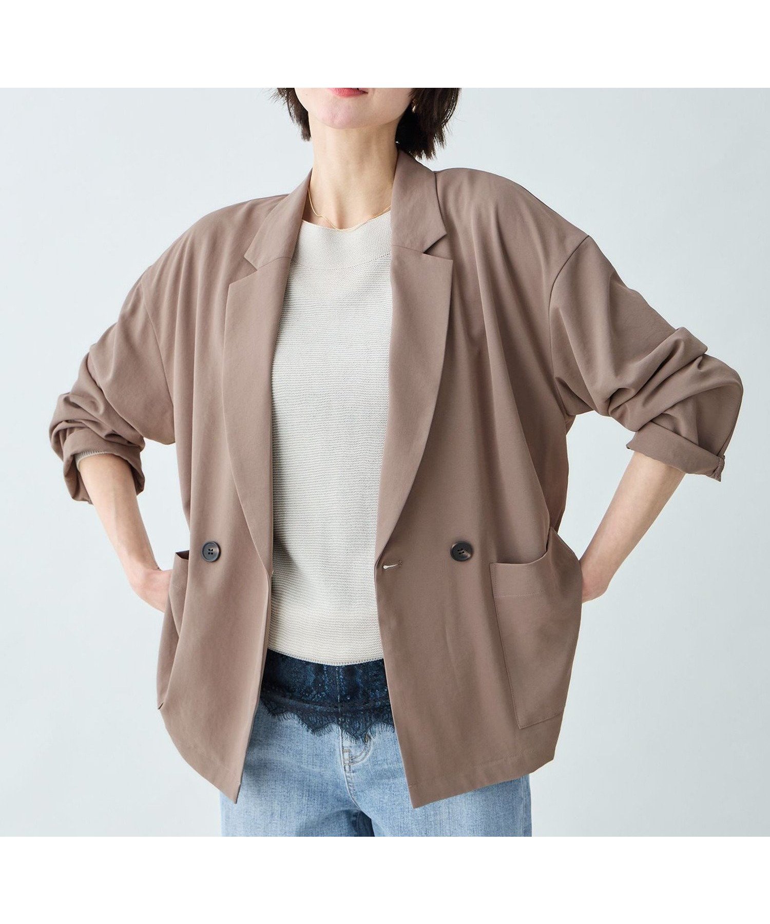 【エニー/ANY】の涼やかDRYジャケット インテリア・キッズ・メンズ・レディースファッション・服の通販 founy(ファニー) 　ファッション　Fashion　レディースファッション　Fashion for Women　アウター　Coat / Outerwear Collection　レディースジャケット・軽アウター　Jackets　春　Spring　洗える　Machine Washable　吸水　Absorbent, Quick-Dry　ジャケット　Jacket, Outerwear　スリーブ　Sleeve, Long Sleeve / Short Sleeve　セットアップ　Set-Up, Coordinated Outfit　ドロップ　Drop Shoulder, Dropped Style　パッチ　Patch, Appliqué　ポケット　Pocket, Pocket Detail　リラックス　Relax, Relaxed Fit　S/S・春夏　SS, Spring/Summer, Warm Season　再入荷　Restock / Back in Stock　おすすめ　Recommended / Our Picks　夏　Summer　モカ[034]|ID: prp329100004898534 ipo3291000000036647354