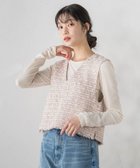 【ドロワット ロートレアモン/Droite Lautreamont】のミックスツィードベスト≪洗濯機で洗える≫ 人気、トレンドファッション・服の通販 founy(ファニー) ファッション Fashion レディースファッション Fashion for Women アウター Coat / Outerwear Collection トップス・カットソー Cut & Sew Tops ベスト&ジレ / 重ね着スタイル Vests & Gilets インナー Innerwear 春 Spring 洗える Machine Washable サテン Satin, Glossy Fabric ショート Short, Short Length ツイード／ツィード Choker, Choker Necklace トレンド Trend, Trending Now ノースリーブ Sleeveless, No-Sleeve フェミニン Feminine, Girly フォーマル Formal, Dressy ベスト Vest, Waistcoat 無地 Plain, Solid Color 冬 Winter / This Winter S/S・春夏 SS, Spring/Summer, Warm Season 夏 Summer 2026年 2026 thumbnail ピンク|ID: prp329100004898544 ipo3291000000036647452