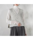 【ドロワット ロートレアモン/Droite Lautreamont】のミックスツィードベスト≪洗濯機で洗える≫ 人気、トレンドファッション・服の通販 founy(ファニー) ファッション Fashion レディースファッション Fashion for Women アウター Coat / Outerwear Collection トップス・カットソー Cut & Sew Tops ベスト&ジレ / 重ね着スタイル Vests & Gilets インナー Innerwear 春 Spring 洗える Machine Washable サテン Satin, Glossy Fabric ショート Short, Short Length ツイード／ツィード Choker, Choker Necklace トレンド Trend, Trending Now ノースリーブ Sleeveless, No-Sleeve フェミニン Feminine, Girly フォーマル Formal, Dressy ベスト Vest, Waistcoat 無地 Plain, Solid Color 冬 Winter / This Winter S/S・春夏 SS, Spring/Summer, Warm Season 夏 Summer 2026年 2026 thumbnail オフホワイト|ID: prp329100004898544 ipo3291000000036647454