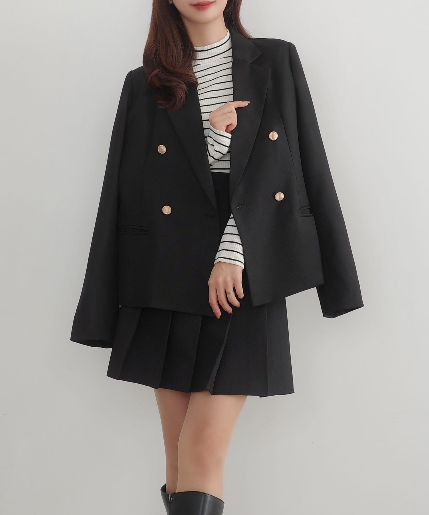 【ジュノア/JUNOAH】のセネア テーラードジャケット+スカート インテリア・キッズ・メンズ・レディースファッション・服の通販 founy(ファニー) 　ファッション　Fashion　レディースファッション　Fashion for Women　アウター　Coat / Outerwear Collection　レディースジャケット・軽アウター　Jackets　テーラードジャケット / 通勤・きれいめスタイル　Tailored Jackets & Blazers　ジャケット　Jacket, Outerwear　ブラック|ID: prp329100004898554 ipo3291000000036647493