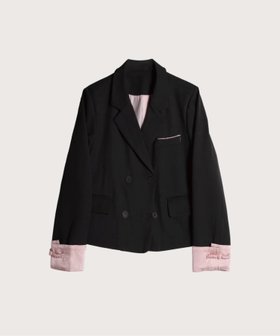 【ラ ポム プチ/LA POMME petit】のPink Stitching Loose Jacket/ピンク ステッチ ルーズ ジャケット 人気、トレンドファッション・服の通販 founy(ファニー) ファッション Fashion レディースファッション Fashion for Women アウター Coat / Outerwear Collection レディースジャケット・軽アウター Jackets ジャケット Jacket, Outerwear ルーズ Loose, Oversized |ID:prp329100004898561