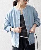 【シップス フォー ウィメン/SHIPS】のSHIPS any ノーカラー デニム ブルゾン SHIPS any DENIM 人気、トレンドファッション・服の通販 founy(ファニー) ファッション Fashion レディースファッション Fashion for Women アウター Coat / Outerwear Collection ブルゾンジャケット・スポーティアウター Blouson Jackets 洗える Machine Washable ジャケット Jacket, Outerwear デニム Denim, Jeans Material 定番 Standard, Basic Item フリンジ Fringe, Tassel ブルゾン Blouson, Bomber Jacket ポケット Pocket, Pocket Detail 2026年 2026 thumbnail スカイブルー|ID: prp329100004898566 ipo3291000000036647625