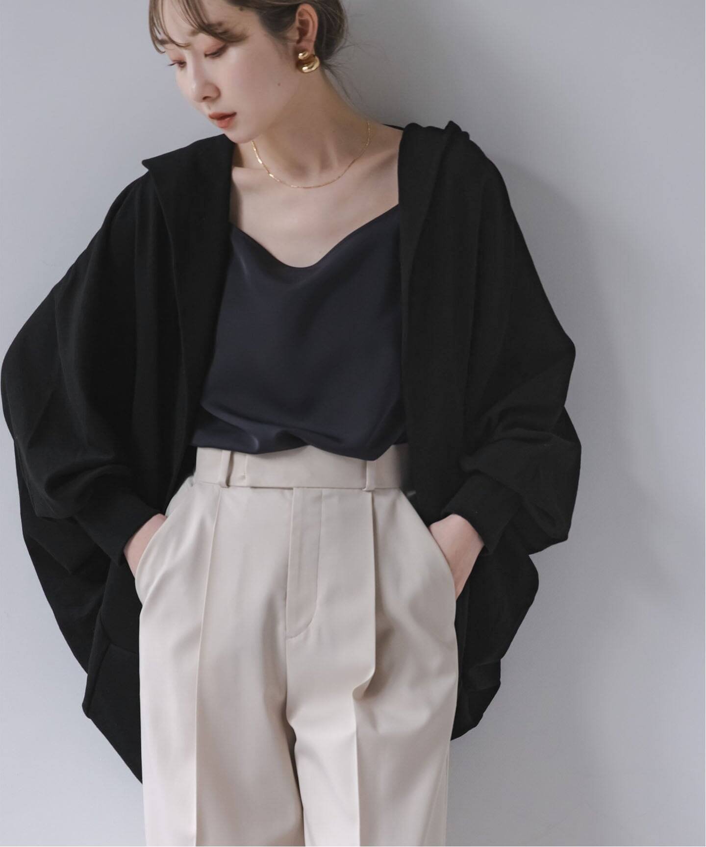 【ノーブル / スピック&スパン/NOBLE / Spick & Span】の《WEB限定追加》COG THE BIGSMOKE/コグザビッグスモーク NICOLETTE BORERO HOODY インテリア・キッズ・メンズ・レディースファッション・服の通販 founy(ファニー) 　ファッション　Fashion　レディースファッション　Fashion for Women　春　Spring　コレクション　Collection, Seasonal Line　コンパクト　Compact, Small Size　ショール　Shawl, Wrap　トレンド　Trend, Trending Now　ドレープ　Drape, Draping Fabric　人気　Popular, Best Seller　羽織　Haori, Light Jacket　リアル　Real, Realistic　ロンドン　London Style, British Inspired　日本製　Made In Japan　夏　Summer　エレガント 上品　Elegant　2026年　2026　ブラック|ID: prp329100004898579 ipo3291000000036647784