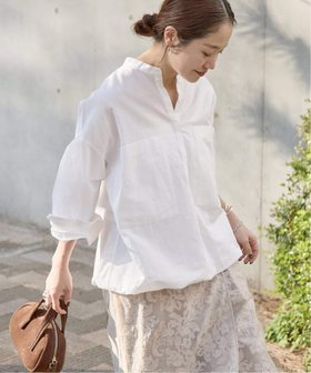 【ジャーナルスタンダード/JOURNAL STANDARD】の《追加》ハードマンズリネンコットンスキッパーシャツ 人気、トレンドファッション・服の通販 founy(ファニー) ファッション Fashion レディースファッション Fashion for Women トップス・カットソー Cut & Sew Tops シャツ・ブラウス・オフィスカジュアル Elegant Blouses & Button-Ups インナー Innerwear スキッパー Skipper, Open Collar ブラウジング Blouson Silhouette, Cinched Waist ポケット Pocket, Pocket Detail リネン Linen, Linen Fabric エレガント 上品 Elegant |ID:prp329100004898599