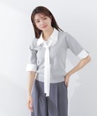 【プロポーション ボディドレッシング/PROPORTION BODY DRESSING】の《EDIT COLOGNE》リボンシャツドッキングニット 26SS 人気、トレンドファッション・服の通販 founy(ファニー) ファッション Fashion レディースファッション Fashion for Women トップス・カットソー Cut & Sew Tops ニット Knit Tops & Sweaters シャツ・ブラウス・オフィスカジュアル Elegant Blouses & Button-Ups 2026年 2026 おすすめ Recommended / Our Picks デニム Denim, Jeans Material トレンド Trend, Trending Now ドッキング Docking, Mixed Material フェミニン Feminine, Girly ミニスカート Mini Skirt, Short Skirt リボン Ribbon, Bow ワイド Wide, Wide Fit thumbnail グレー×ホワイト|ID: prp329100004898645 ipo3291000000036648482