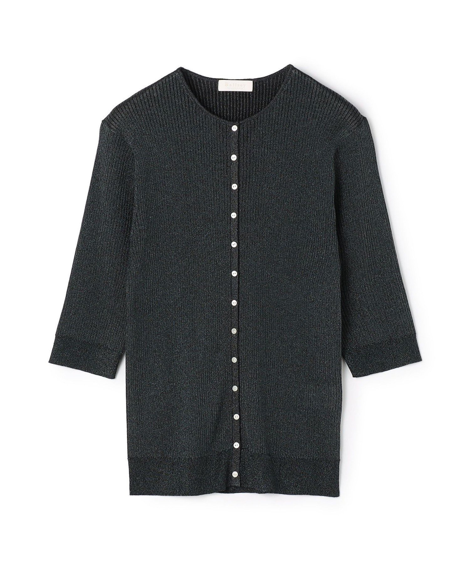 【トゥモローランド/TOMORROWLAND】のマーセライズドコットン クルーネックカーディガン 人気、トレンドファッション・服の通販 founy(ファニー) 　ファッション　Fashion　レディースファッション　Fashion for Women　トップス・カットソー　Cut & Sew Tops　カーディガン・羽織り　Layered Style Cardigans　エレガント 上品　Elegant　カーディガン　Cardigan, Knitwear　シルバー　Silver, Metallic Silver　スリム　Slim, Slim Fit　スリーブ　Sleeve, Long Sleeve / Short Sleeve　定番　Standard, Basic Item　フィット　Fit, Slim Fit　フロント　Front, Front Design　ベーシック　Basic, Essential　リネン　Linen, Linen Fabric　夏　Summer　 other-1|ID: prp329100004898648 ipo3291000000036648511