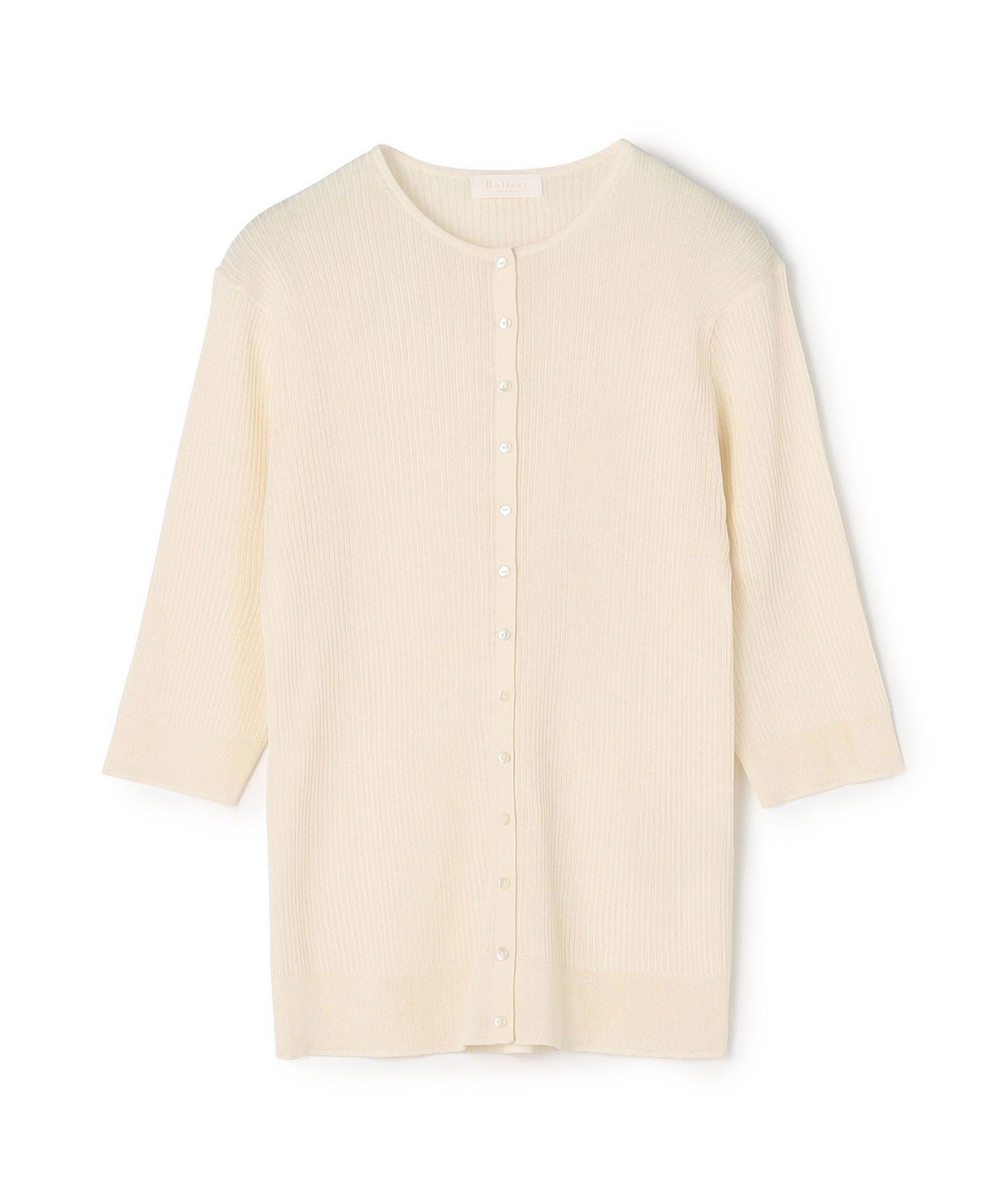 【トゥモローランド/TOMORROWLAND】のマーセライズドコットン クルーネックカーディガン インテリア・キッズ・メンズ・レディースファッション・服の通販 founy(ファニー) 　ファッション　Fashion　レディースファッション　Fashion for Women　トップス・カットソー　Cut & Sew Tops　カーディガン・羽織り　Layered Style Cardigans　エレガント 上品　Elegant　カーディガン　Cardigan, Knitwear　シルバー　Silver, Metallic Silver　スリム　Slim, Slim Fit　スリーブ　Sleeve, Long Sleeve / Short Sleeve　定番　Standard, Basic Item　フィット　Fit, Slim Fit　フロント　Front, Front Design　ベーシック　Basic, Essential　リネン　Linen, Linen Fabric　夏　Summer　11 ホワイト|ID: prp329100004898648 ipo3291000000036648516