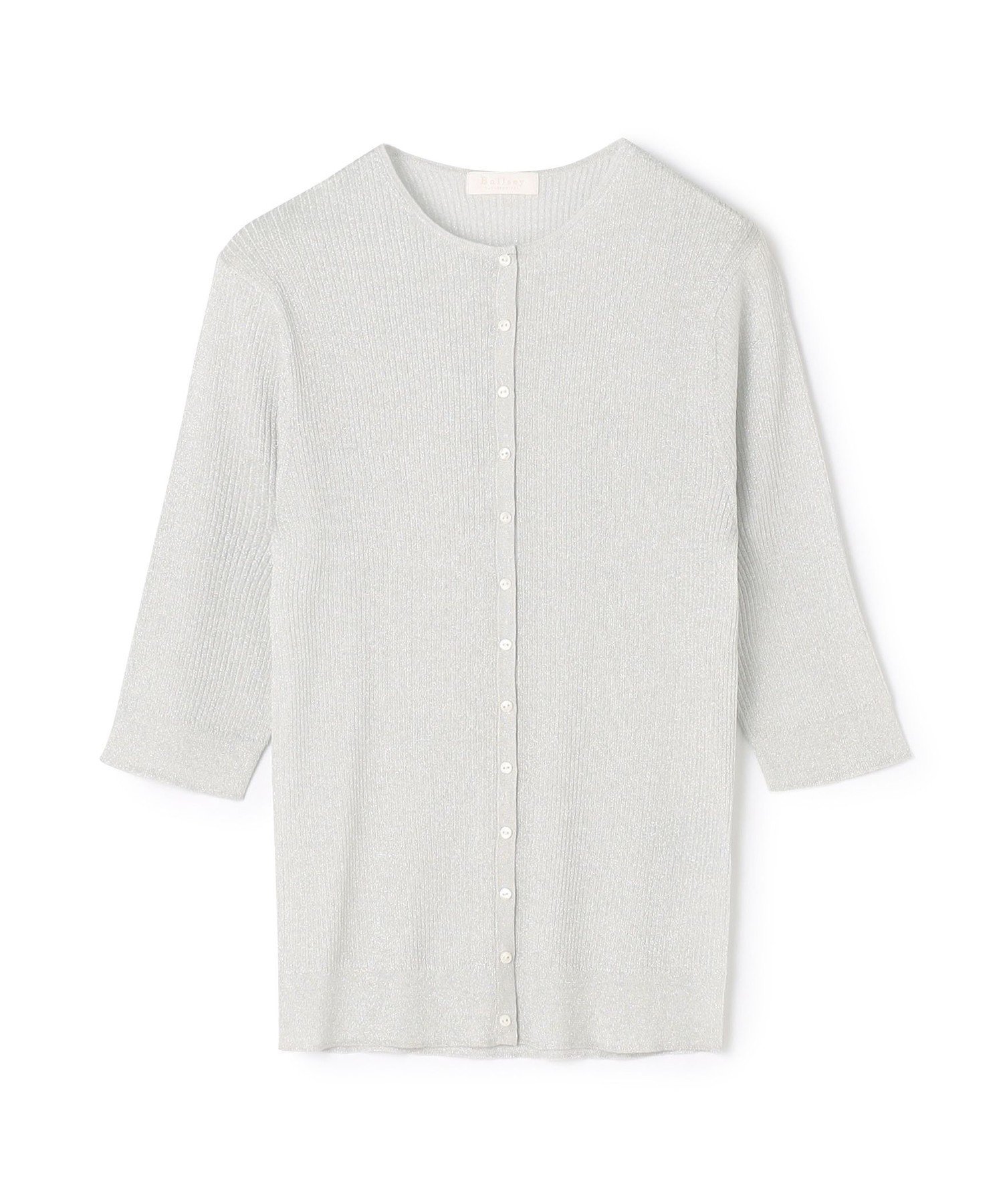 【トゥモローランド/TOMORROWLAND】のマーセライズドコットン クルーネックカーディガン インテリア・キッズ・メンズ・レディースファッション・服の通販 founy(ファニー) 　ファッション　Fashion　レディースファッション　Fashion for Women　トップス・カットソー　Cut & Sew Tops　カーディガン・羽織り　Layered Style Cardigans　エレガント 上品　Elegant　カーディガン　Cardigan, Knitwear　シルバー　Silver, Metallic Silver　スリム　Slim, Slim Fit　スリーブ　Sleeve, Long Sleeve / Short Sleeve　定番　Standard, Basic Item　フィット　Fit, Slim Fit　フロント　Front, Front Design　ベーシック　Basic, Essential　リネン　Linen, Linen Fabric　夏　Summer　83 シルバー|ID: prp329100004898648 ipo3291000000036648523