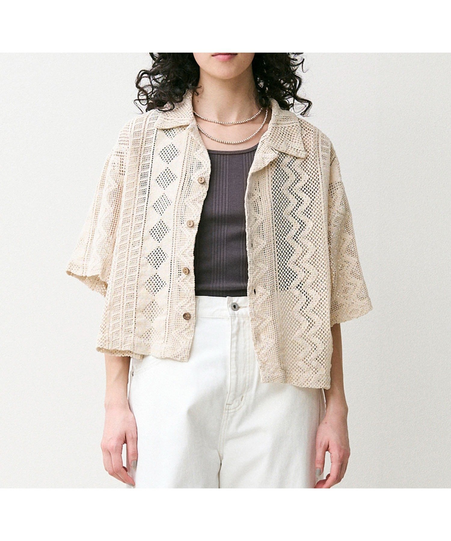 【ジョンブルプライベートラボ/Johnbull Private labo】のインドレースシャツ インテリア・キッズ・メンズ・レディースファッション・服の通販 founy(ファニー) ファッション Fashion レディースファッション Fashion for Women トップス・カットソー Cut & Sew Tops シャツ・ブラウス・オフィスカジュアル Elegant Blouses & Button-Ups インド Indian Textile インナー Innerwear シンプル Simple, Minimal レース Lace, Lace Fabric ヴィンテージ Vintage Style 人気 Popular, Best Seller 透かし Cut-Out, Lacework ライトベージュ|ID: prp329100004898650 ipo3291000000036648543