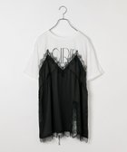 【レプシィム ローリーズファーム/LEPSIM LOWRYS FARM】のキャミドッキングプリントプルオーバー 人気、トレンドファッション・服の通販 founy(ファニー) ファッション Fashion レディースファッション Fashion for Women トップス・カットソー Cut & Sew Tops キャミソール&ノースリーブ Camisoles & Sleeveless Tops カジュアルプルオーバー・ニットトップス Pullovers & Knit Tops / Casual Pullovers おすすめ Recommended / Our Picks キャミソール Camisole, Spaghetti Strap Top トレンド Trend, Trending Now ドッキング Docking, Mixed Material ラップ Wrap, Wrap Design thumbnail オフホワイト×ブラック09|ID: prp329100004898693 ipo3291000000036648936