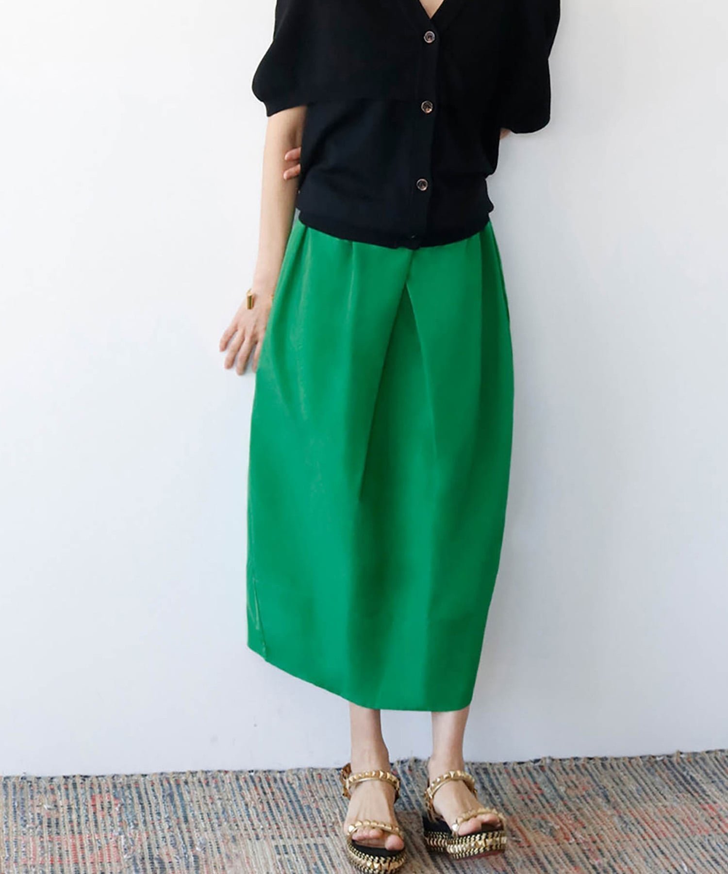 【その他のブランド/Other】のボックスタックコクーンシルエットミディ丈スカート【洗える】 人気、トレンドファッション・服の通販 founy(ファニー) 　ファッション　Fashion　レディースファッション　Fashion for Women　スカート　Skirts　イエロー　Yellow　洗える　Machine Washable　フロント　Front, Front Design　ボックス　Boxy, Box Shape　再入荷　Restock / Back in Stock　おすすめ　Recommended / Our Picks　エレガント 上品　Elegant　 other-1|ID: prp329100004898697 ipo3291000000036648955