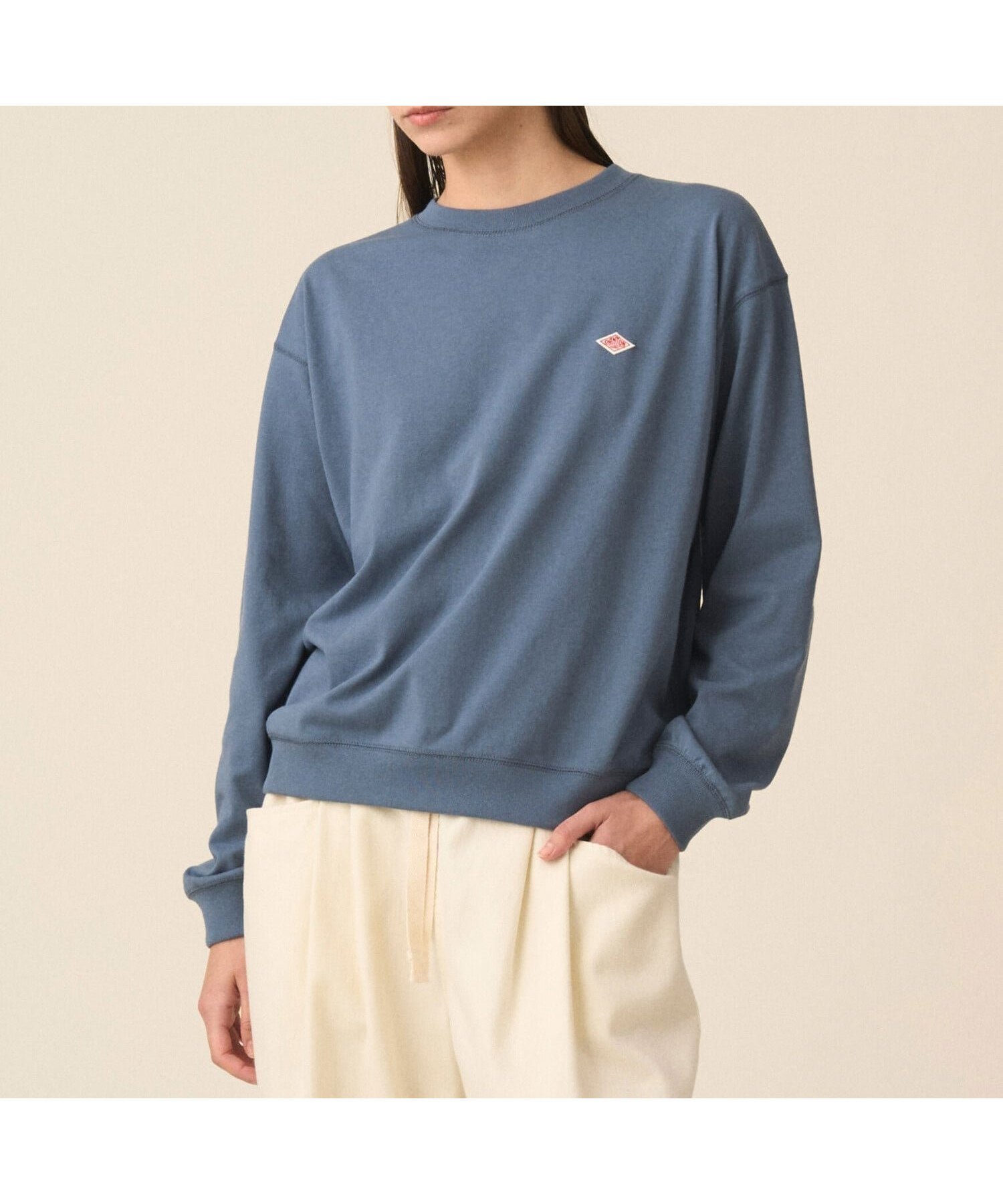【ビショップ/Bshop】のクルーネック 長袖Tシャツ WOMEN インテリア・キッズ・メンズ・レディースファッション・服の通販 founy(ファニー) ファッション Fashion レディースファッション Fashion for Women トップス・カットソー Cut & Sew Tops シャツ・ブラウス・オフィスカジュアル Elegant Blouses & Button-Ups ロングTシャツ・Tシャツ Longline T-Shirts & Tees 長袖 Long Sleeve, Full Sleeve フランス France, French ワーク Workwear, Utility Style BLUE系1|ID: prp329100004898701 ipo3291000000036648975
