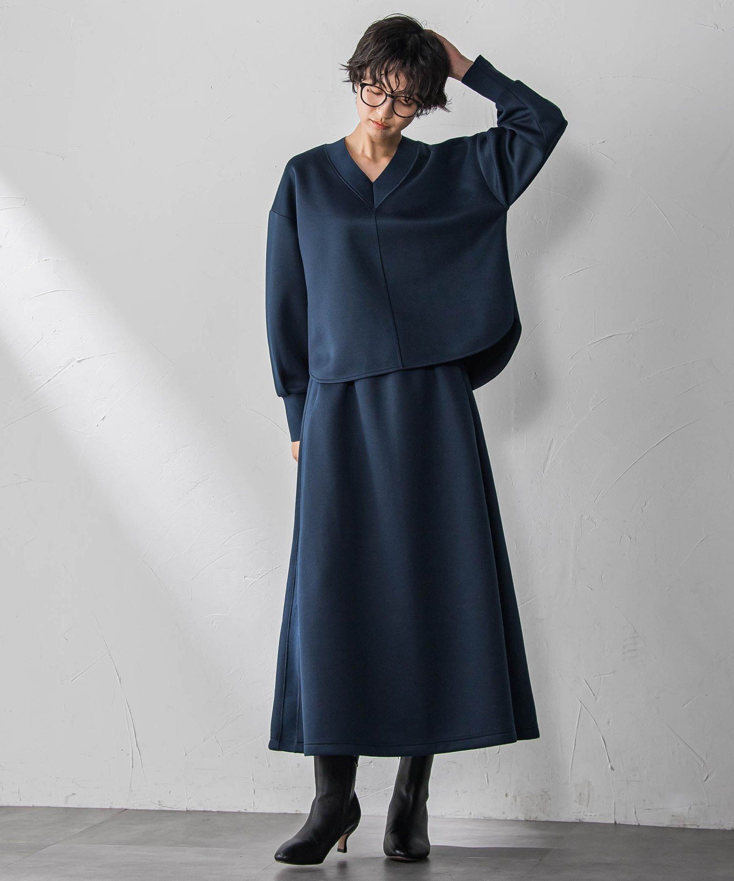 【メイソングレイ/MAYSON GREY】の軽量ボンディングスカートセットアップ≪洗濯機で洗える≫ 人気、トレンドファッション・服の通販 founy(ファニー) 　ファッション　Fashion　レディースファッション　Fashion for Women　セットアップ　Matching Sets　スカート・ミニ/ミディ/マキシ　Skirts / Mini, Midi & Maxi Skirts　インナー　Innerwear　洗える　Machine Washable　コンパクト　Compact, Small Size　軽量　Lightweight, Ultra Light　スニーカー　Sneakers, Trainers　スリーブ　Sleeve, Long Sleeve / Short Sleeve　セットアップ　Set-Up, Coordinated Outfit　長袖　Long Sleeve, Full Sleeve　ハイネック　High Neck, Mock Neck　フィット　Fit, Slim Fit　フレア　Flare, Flared　ボンディング　Bonding, Bonded Fabric　無地　Plain, Solid Color　冬　Winter / This Winter　A/W・秋冬　Autumn/Winter　おすすめ　Recommended / Our Picks　セレモニー　Ceremony　2025年　2025　2025-2026秋冬・A/W　Autumn/Winter 2025–26 AW25–26　 other-1|ID: prp329100004898724 ipo3291000000036649279