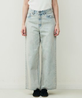 【ジョンブルプライベートラボ/Johnbull Private labo】のケミカルデニムワイドパンツ 人気、トレンドファッション・服の通販 founy(ファニー) ファッション Fashion レディースファッション Fashion for Women パンツ Pants & Trousers シンプル Simple, Minimal デニム Denim, Jeans Material ロング Long, Long-Length ワイド Wide, Wide Fit ヴィンテージ Vintage Style 春 Spring |ID:prp329100004898746