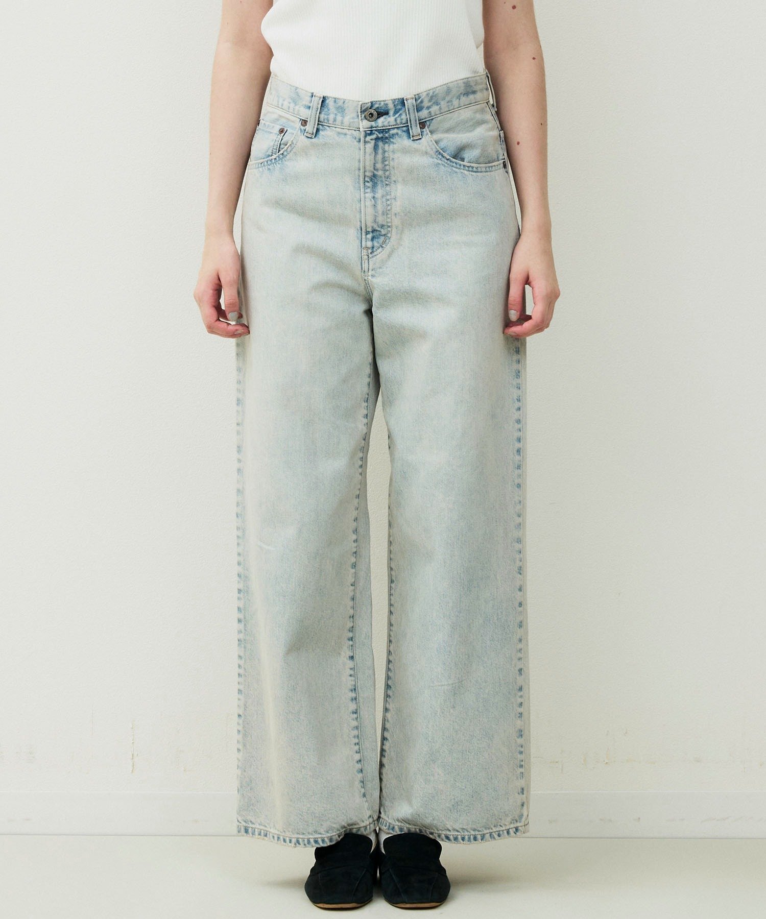 【ジョンブルプライベートラボ/Johnbull Private labo】のケミカルデニムワイドパンツ 人気、トレンドファッション・服の通販 founy(ファニー) 　ファッション　Fashion　レディースファッション　Fashion for Women　パンツ　Pants & Trousers　シンプル　Simple, Minimal　デニム　Denim, Jeans Material　ロング　Long, Long-Length　ワイド　Wide, Wide Fit　ヴィンテージ　Vintage Style　春　Spring　 other-1|ID: prp329100004898746 ipo3291000000036649354