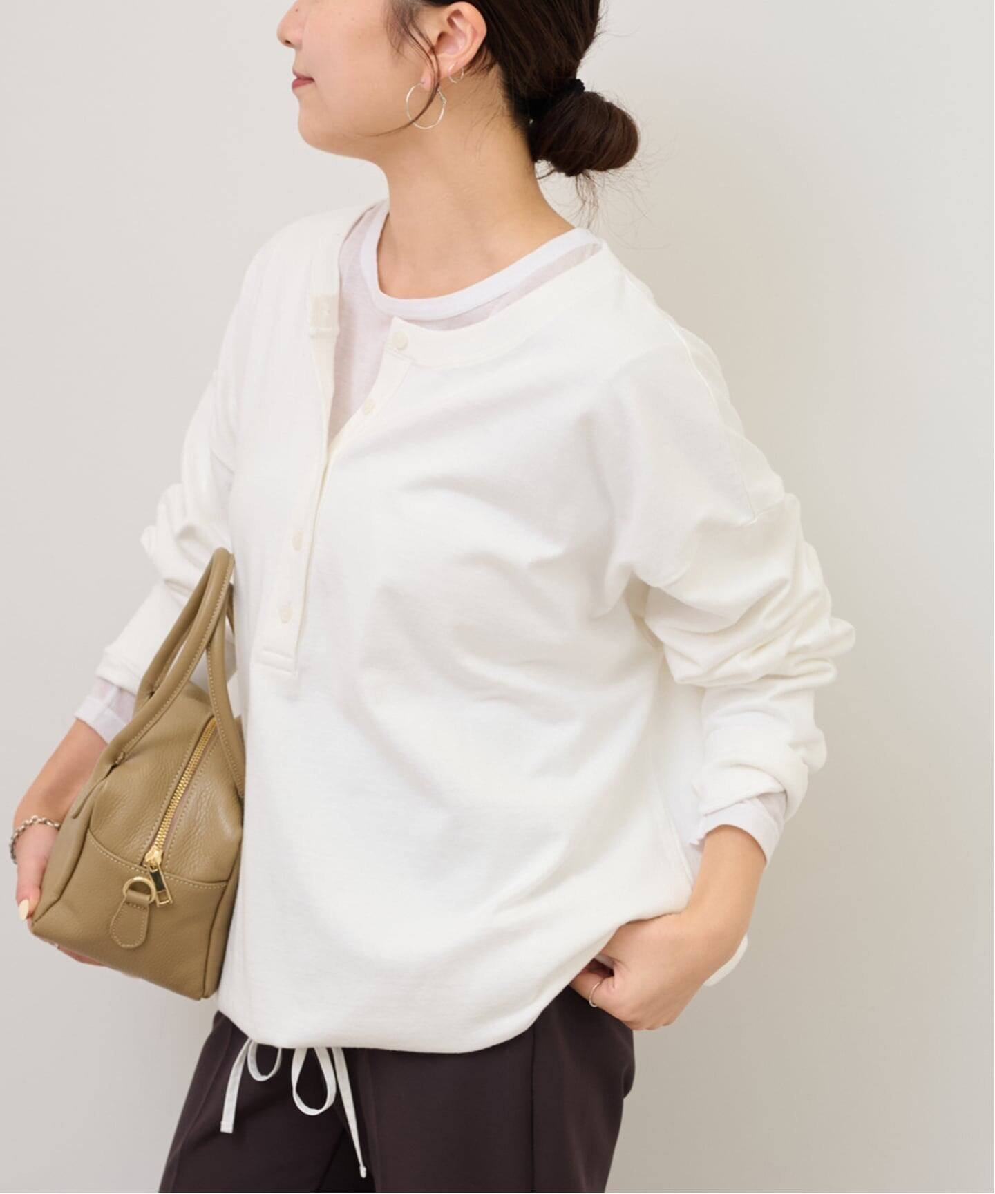 【ジャーナルスタンダード レリューム/JOURNAL STANDARD relume】の《WEB限定追加 2》オーバーサイズヘンリーネック インテリア・キッズ・メンズ・レディースファッション・服の通販 founy(ファニー) ファッション Fashion レディースファッション Fashion for Women 2026年 2026 インナー Innerwear ジャケット Jacket, Outerwear ホワイト|ID: prp329100004898748 ipo3291000000036649368