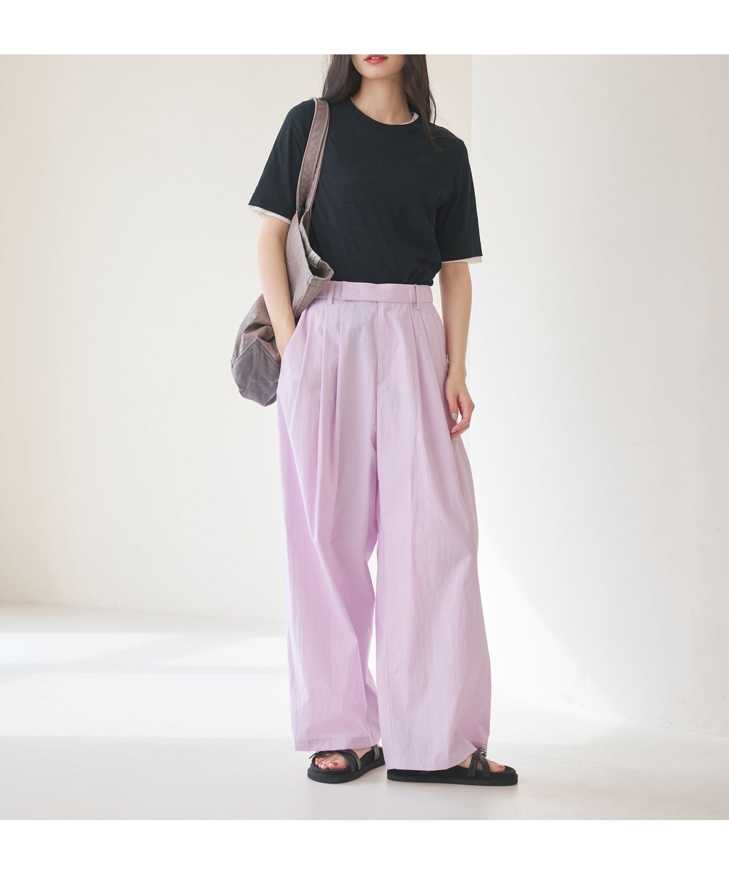 【ビューティ&ユース ユナイテッドアローズ/BEAUTY&YOUTH / UNITED ARROWS】のナイロンコットン ワイドタックパンツ ウォッシャブル 人気、トレンドファッション・服の通販 founy(ファニー) 　ファッション　Fashion　レディースファッション　Fashion for Women　パンツ　Pants & Trousers　ウォッシャブル　Machine Washable　春　Spring　洗える　Machine Washable　カットソー　Cut and Sewn Top　シンプル　Simple, Minimal　タイプライター　Typewriter Fabric, Crisp Cotton　定番　Standard, Basic Item　人気　Popular, Best Seller　フロント　Front, Front Design　リラックス　Relax, Relaxed Fit　ワイド　Wide, Wide Fit　S/S・春夏　SS, Spring/Summer, Warm Season　おすすめ　Recommended / Our Picks　夏　Summer　 other-1|ID: prp329100004898759 ipo3291000000036649406