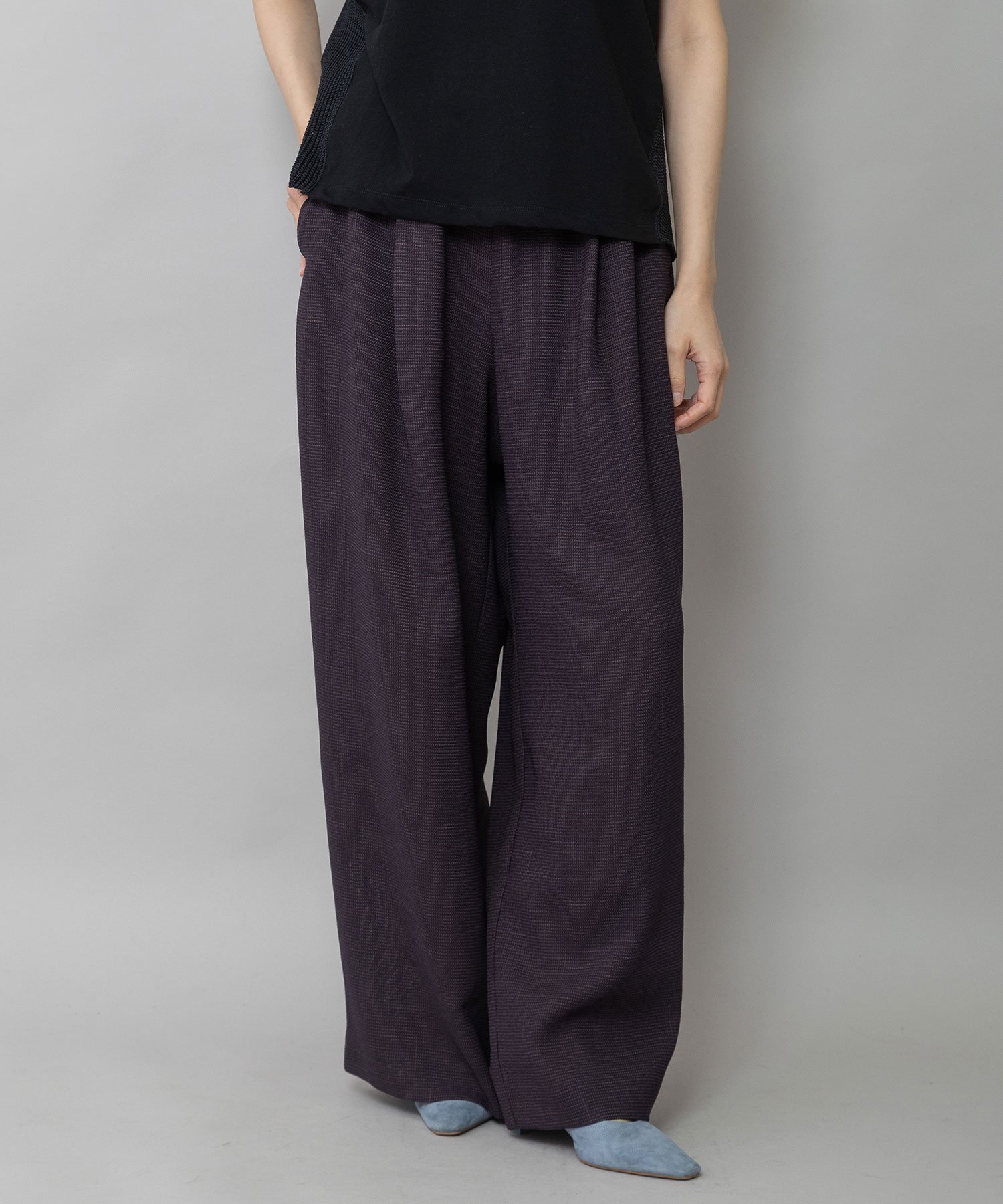 【ミューニック/Munich】の【吸水・速乾性】ポリエステルレーヨンカラミ織りワイドパンツ インテリア・キッズ・メンズ・レディースファッション・服の通販 founy(ファニー) 　ファッション　Fashion　レディースファッション　Fashion for Women　パンツ　Pants & Trousers　秋　Autumn　コンパクト　Compact, Small Size　吸水　Absorbent, Quick-Dry　ショート　Short, Short Length　セットアップ　Set-Up, Coordinated Outfit　タンク　Tank Top, Sleeveless Top　トレンド　Trend, Trending Now　ドレープ　Drape, Draping Fabric　リュクス　Luxury, Elegant, High-End, Chic　リラックス　Relax, Relaxed Fit　ワイド　Wide, Wide Fit　S/S・春夏　SS, Spring/Summer, Warm Season　おすすめ　Recommended / Our Picks　夏　Summer　2026年　2026　brn|ID: prp329100004898766 ipo3291000000036649439