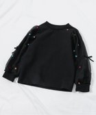 【エフオー オンラインストア/F.O.Online Store / KIDS】のWEB限定 3柄シアースリーブトップス 人気、トレンドファッション・服の通販 founy(ファニー) ファッション Fashion キッズファッション Fashion for Kids トップス・カットソー Cut & Sew Tops 長袖 Long Sleeve, Full Sleeve thumbnail ブラック|ID: prp329100004899927 ipo3291000000036662151