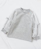 【エフオー オンラインストア/F.O.Online Store / KIDS】のWEB限定 3柄シアースリーブトップス 人気、トレンドファッション・服の通販 founy(ファニー) ファッション Fashion キッズファッション Fashion for Kids トップス・カットソー Cut & Sew Tops 長袖 Long Sleeve, Full Sleeve thumbnail グレー|ID: prp329100004899927 ipo3291000000036662158