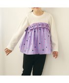 【エフオー オンラインストア/F.O.Online Store / KIDS】のワッフルフリルドッキングトップス 人気、トレンドファッション・服の通販 founy(ファニー) ファッション Fashion キッズファッション Fashion for Kids トップス・カットソー Cut & Sew Tops 長袖 Long Sleeve, Full Sleeve thumbnail チェック柄|ID: prp329100004900062 ipo3291000000036662870