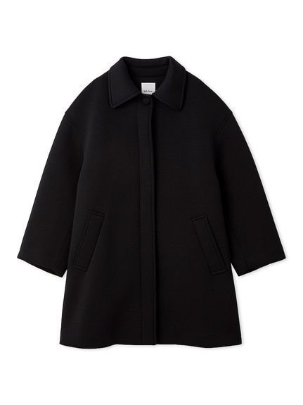 【ミラオーウェン/Mila Owen】のステンカラーAラインポンチコート インテリア・キッズ・メンズ・レディースファッション・服の通販 founy(ファニー) 　ファッション　Fashion　レディースファッション　Fashion for Women　アウター　Coat / Outerwear Collection　コート・ロングコート・ピーコート　Long Coats, Peacoats & More　春　Spring　スマート　Smart, Elegant　ダブル　Double, Double-Breasted　トレンド　Trend, Trending Now　なめらか　Smooth, Silky Texture　フロント　Front, Front Design　リュクス　Luxury, Elegant, High-End, Chic　エレガント 上品　Elegant　NVY[089]|ID: prp329100004900160 ipo3291000000036663628