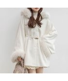 【ランダ/RANDA】の2WAY ファー付きミドルケープコート WHITE|ID: prp329100004900162 ipo3291000000036663636